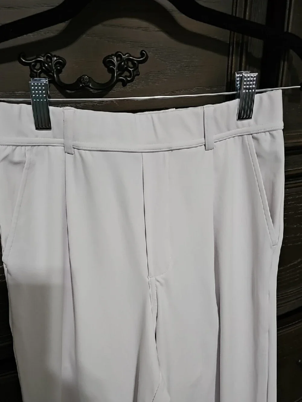 HALARA‎ White Straight-Leg Dress Pants